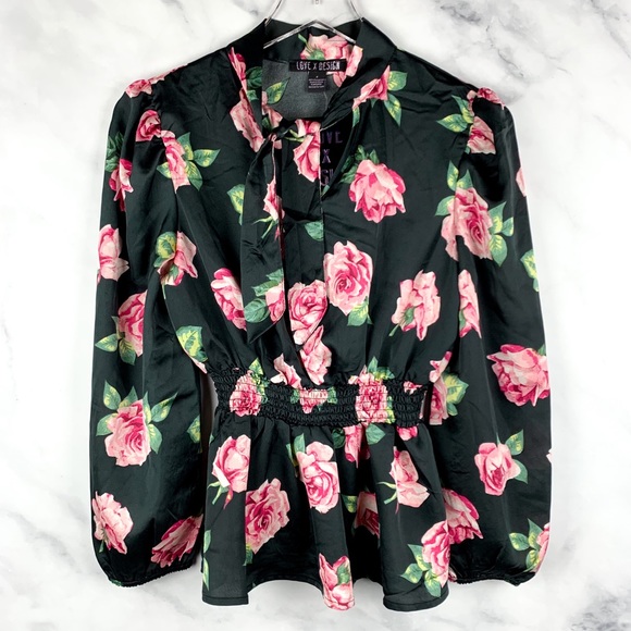Nordstrom Tops - NWT Nordstrom Love x Design Floral Boho Tie Blouse